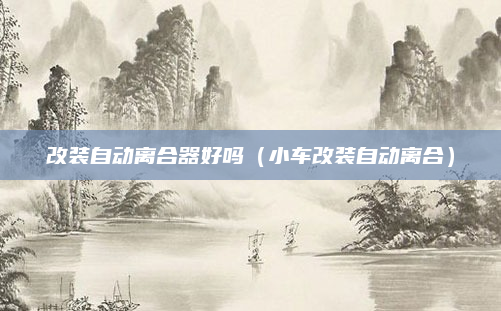 改装自动离合器好吗（小车改装自动离合）