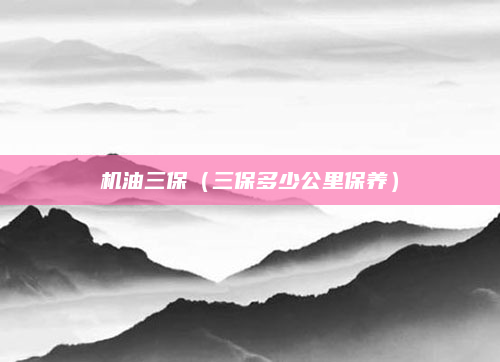 机油三保（三保多少公里保养）