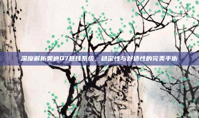 深度解析奥迪Q7悬挂系统,稳定性与舒适性的完美平衡