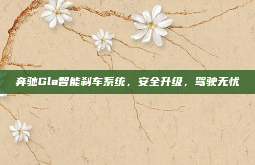 奔驰Gla智能刹车系统,安全升级,驾驶无忧