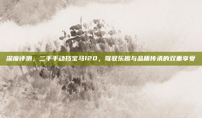 深度评测，二手手动挡宝马120，驾驭乐趣与品质传承的双重享受