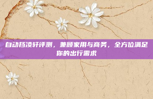自动挡凌轩评测，兼顾家用与商务，全方位满足你的出行需求