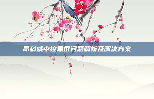 昂科威中控黑屏问题解析及解决方案