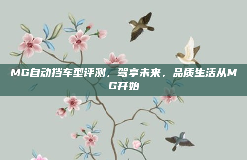 MG自动挡车型评测，驾享未来，品质生活从MG开始