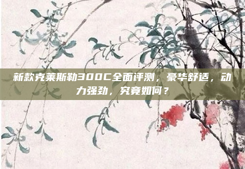 新款克莱斯勒300C全面评测，豪华舒适，动力强劲，究竟如何？