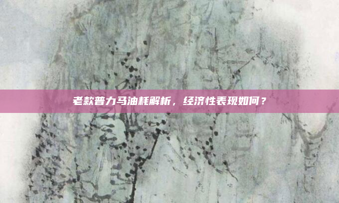 老款普力马油耗解析，经济性表现如何？