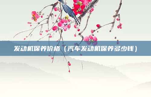 发动机保养价格（汽车发动机保养多少钱）