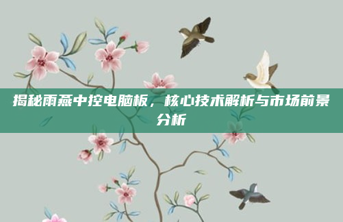 揭秘雨燕中控电脑板,核心技术解析与市场前景分析