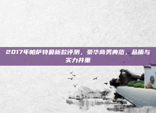 2017年帕萨特最新款评测,豪华商务典范,品质与实力并重