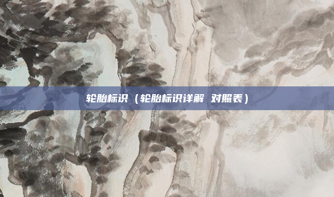 轮胎标识（轮胎标识详解 对照表）