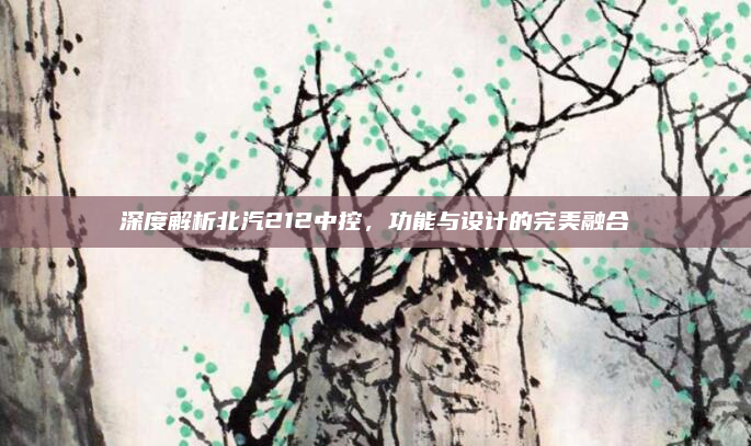 深度解析北汽212中控，功能与设计的完美融合