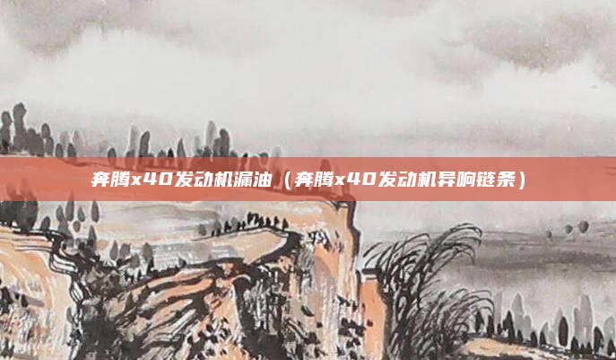 奔腾x40发动机漏油（奔腾x40发动机异响链条）