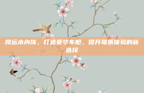 揽运木内饰，打造豪华车舱，提升驾乘体验的新选择