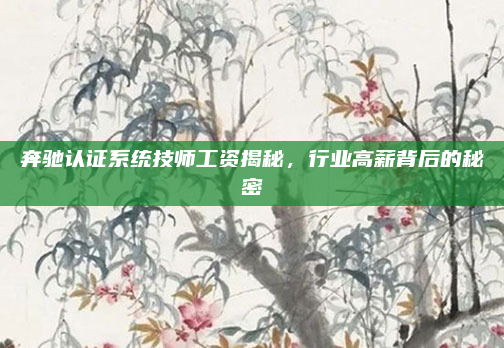 奔驰认证系统技师工资揭秘，行业高薪背后的秘密