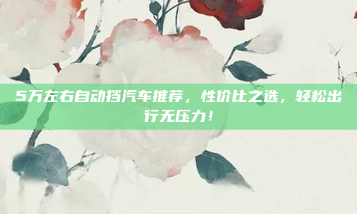 5万左右自动挡汽车推荐，性价比之选，轻松出行无压力！