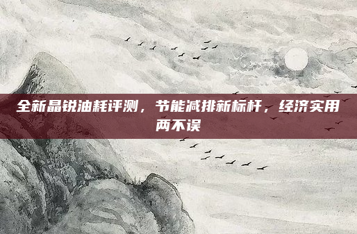 全新晶锐油耗评测,节能减排新标杆,经济实用两不误