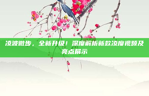 凌波微步，全新升级！深度解析新款凌度视频及亮点展示