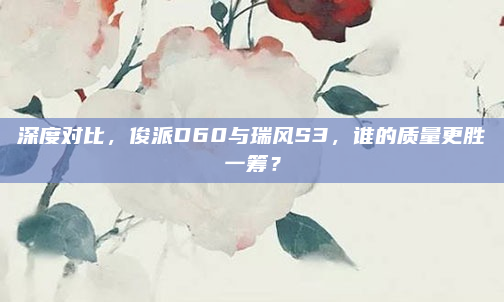 深度对比，俊派D60与瑞风S3，谁的质量更胜一筹？