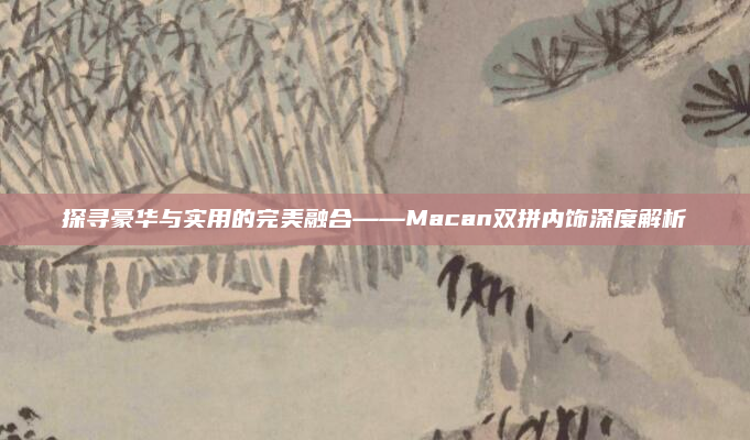 探寻豪华与实用的完美融合——Macan双拼内饰深度解析