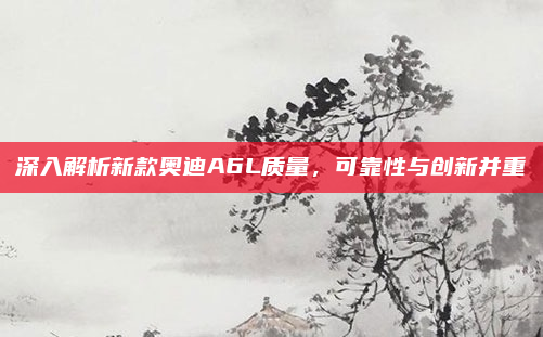 深入解析新款奥迪A6L质量，可靠性与创新并重