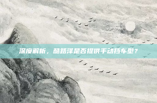 深度解析，酷路泽是否提供手动挡车型？