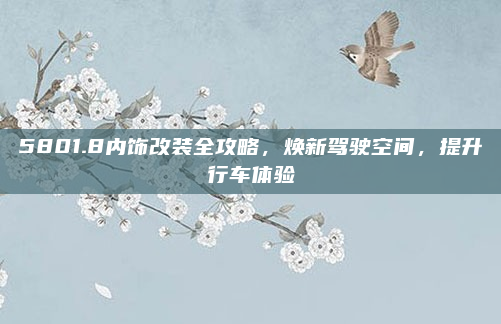 5801.8内饰改装全攻略，焕新驾驶空间，提升行车体验