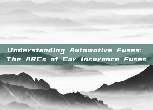 Understanding Automotive Fuses: The ABCs of Car Insurance Fuses