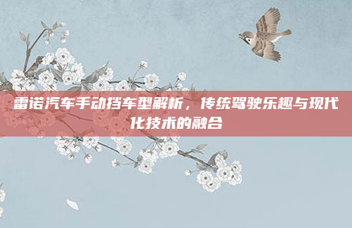 雷诺汽车手动挡车型解析，传统驾驶乐趣与现代化技术的融合