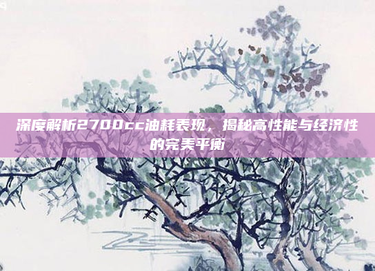 深度解析2700cc油耗表现，揭秘高性能与经济性的完美平衡