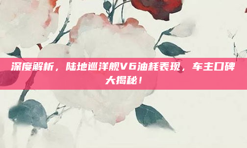 深度解析，陆地巡洋舰V6油耗表现，车主口碑大揭秘！