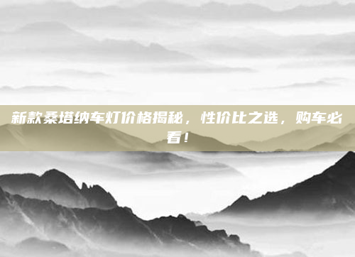 新款桑塔纳车灯价格揭秘，性价比之选，购车必看！
