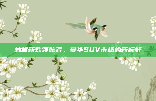 林肯新款领航者，豪华SUV市场的新标杆